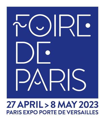 Logo Foire de Paris 2023 bleu GB