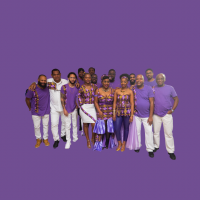 Photo du groupe ORCHESTRE O’DASS sur fond violet 